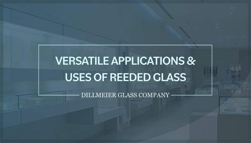 Modern office with glass walls and text - Versatile Applications & Uses of Reeded Glass