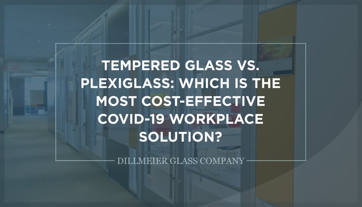 Tempered Glass vs. Plexiglass: Which Is the Most Cost-Effective COVID-19 Workplace Solution? - Text Graphic