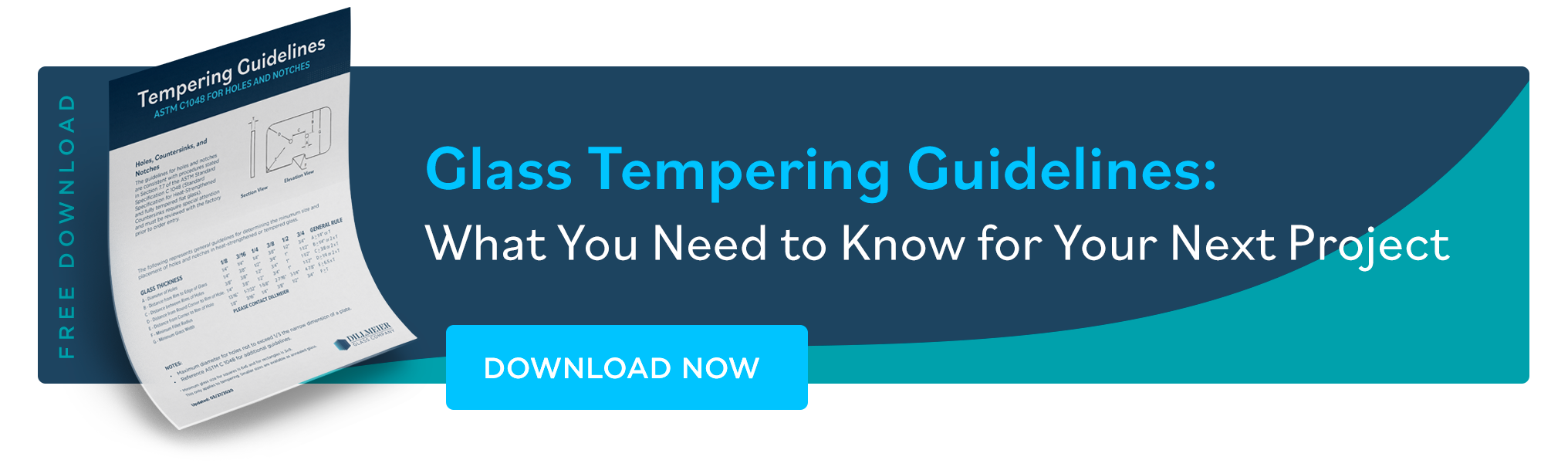 Download Now: Mockup of Tempering Guidelines pdf with text - Glass Tempering Guidelines: What you need to know for your next project