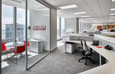 Scott Spector modern office with glass walls
