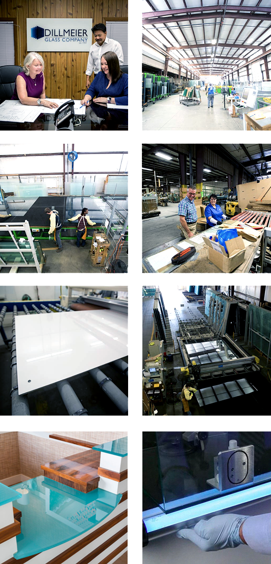 Collage of Images from Dillmeiers offices and warehouse