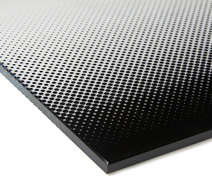 Black and white Sandblasted glass Black and white Sandblasted glass